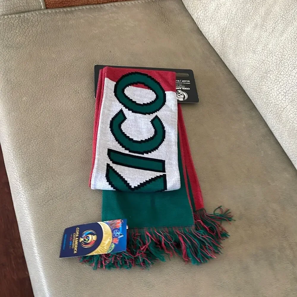 Mexico Copa America Centenario Scarf USA 2016  Soccer collectibles Green Red
